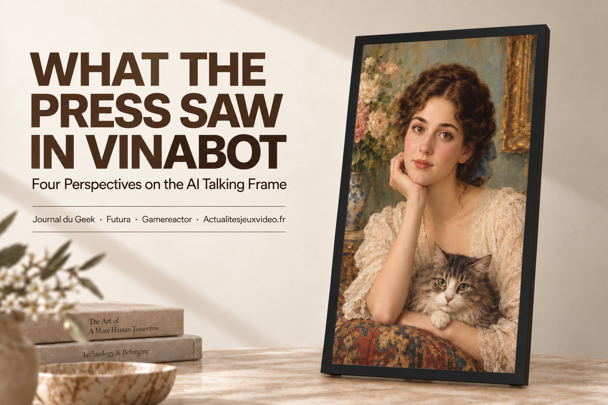 What the Press Saw in Vinabot: Four Perspectives on the AI Talking Frame